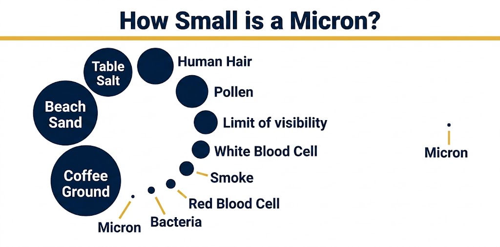Micron Size Comparison Chart