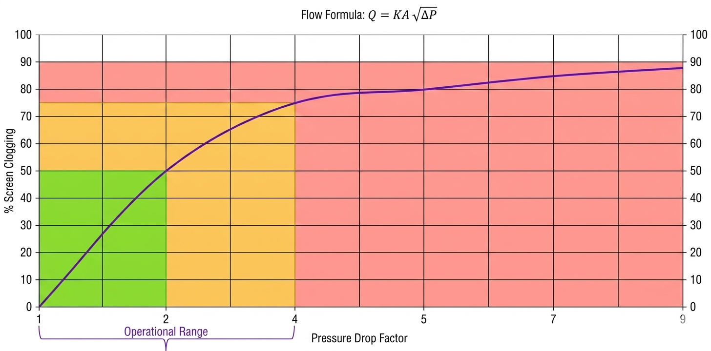 Filtration pressure drop diagram