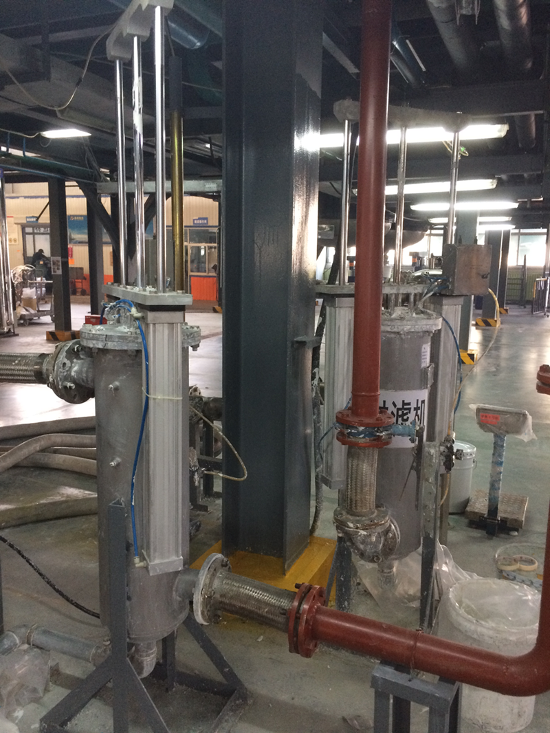 CMI Self Cleaning Scraper Filter at Site
