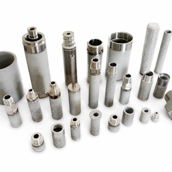 Sintered metal polymer filter tube for high-pressure extrusion melt filtration